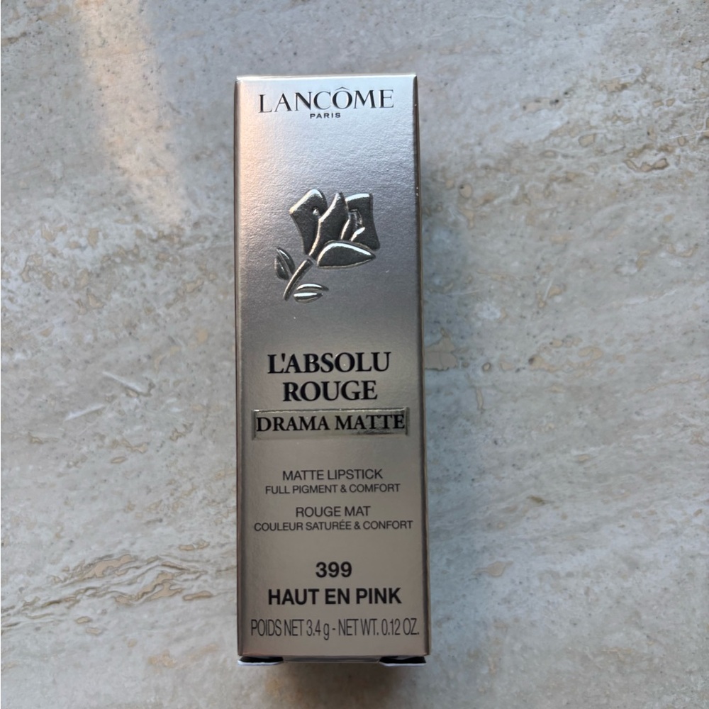 Lancôme L'Absolu Rouge Drama Matte Lipstick - Shade 399 "Haut En Pink" - Picture 2 of 3